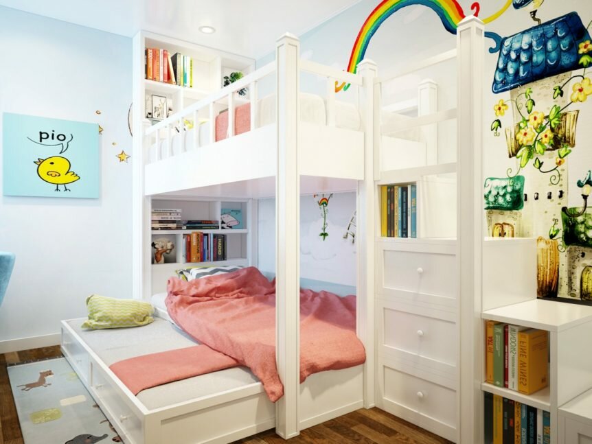 Thiết kế nội thất phòng ngủ cho bé